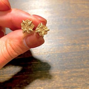 Brown/copper Druzy earring studs